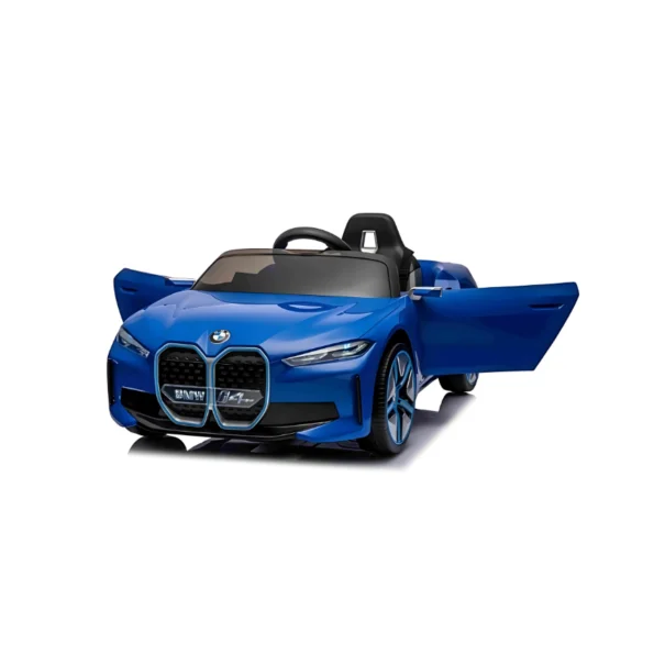 BMW 14 Ride-On Car - JE1009 in Qatar Blue Door Open