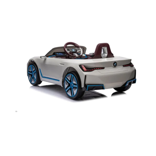 BMW 14 Ride-On Car - JE1009 in Qatar White Rear View