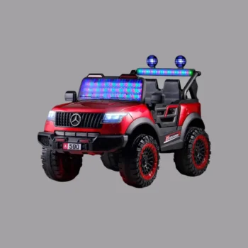 Jeep Benz Ride-On Car – 590 in Qatar - Red with lights
