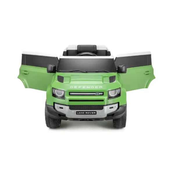 Land Rover Defender Ride-On Car Green Front in Qatar Door Open