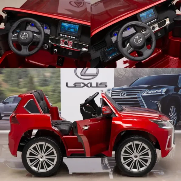 Lexus LX570 Ride-On Car in Qatar - Red Side and Dashboard