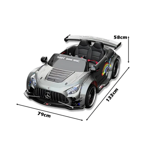 Mercedes-Benz AMG GT Sports Ride-On Car - 906 Grey Size in Qatar