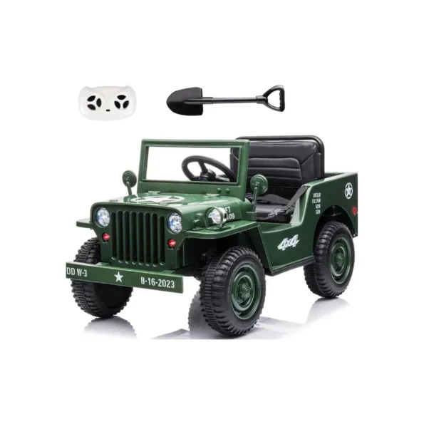 Shop Military Jeep Ride-On Car - DD-W3 in Qatar with Trowel