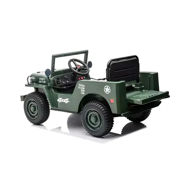 Shop Military Jeep Ride-On Car - DD-W3 in Qatar Trunk Open