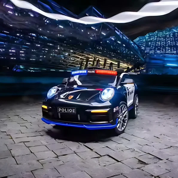 Powerche Police Ride-On Car – 2988J in Qatar - Front with Lights On