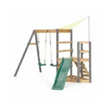 Encourage active outdoor play with the Plum Barbary Centre—complete with swings, slide, and sandpit for backyard adventures. Shop now in Qatar.