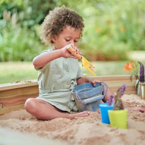 Fun outdoor play for little adventurers! Plum Treasure Beach Sandpit is compact, safe, and comes with cover and liner. Available in Qatar.