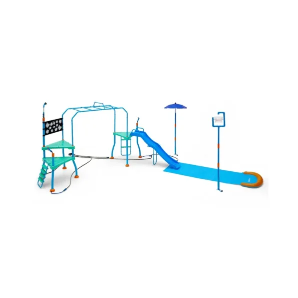 Plum Water Park Blaster Course provides interactive water fun with slides, blasters, and a target wall for kids’ endless splash adventures. Shop now in Qatar.